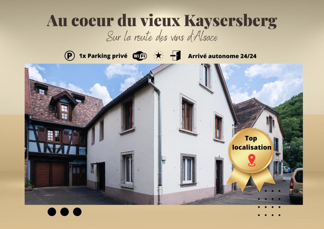 Gite Au Coeur Du Vieux Kaysersberg - Parking Prive & Wifi Exterior photo